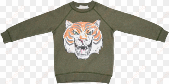 stella mccartney kids billy sweater tiger face - sweater