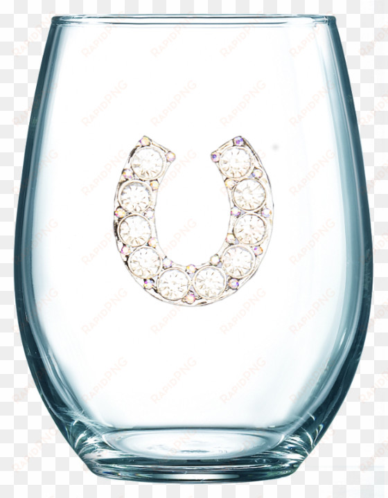 stemless wine glass horseshoe - stemless wine glass png