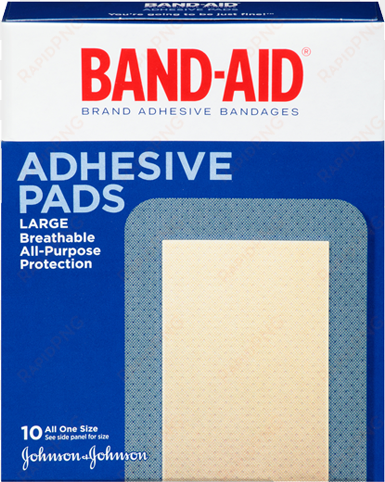 step 3 - protect - johnson and johnson band aid extra large pad bandage