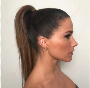 step by step - sophia bush ponytail