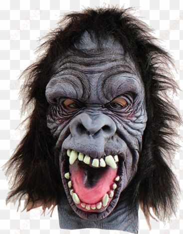 stereotypical angry gorilla mask - gorilla mask overhead (animals fancy dress masks)