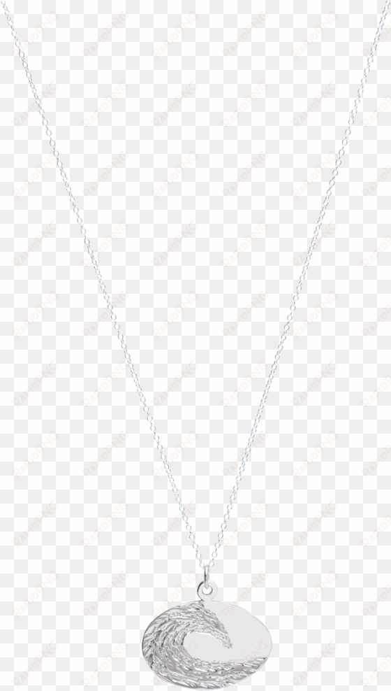 sterling silver oval on a sterling silver chain neckless - necklace