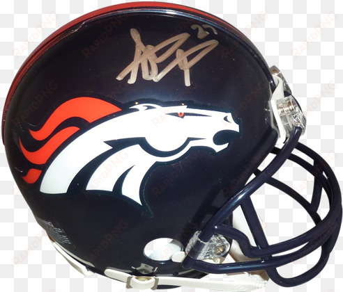 steve atwater autographed denver broncos mini helmet - denver broncos