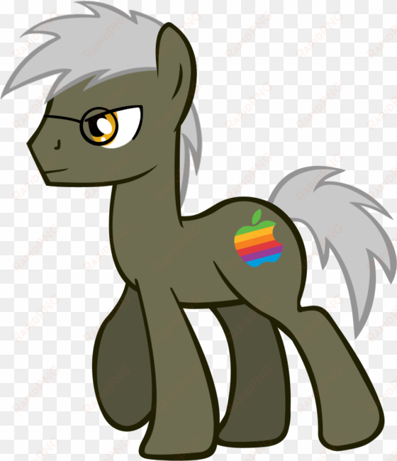 Steve Jobs As A Pony - Mlp Boy Pony Base transparent png image