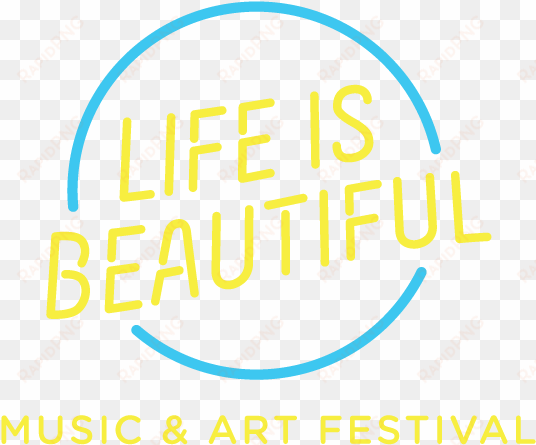 stevie wonder, imagine dragons, kendrick lamar, duran - life is beautiful festival logo