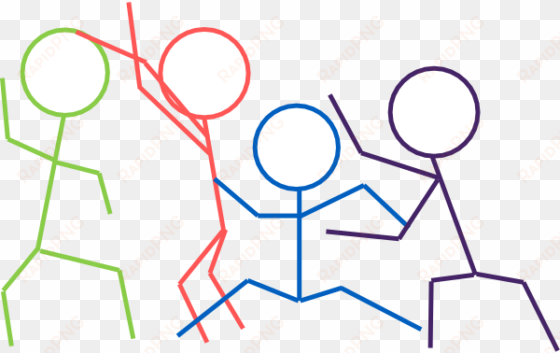 stick figures clip art - stick figures playing