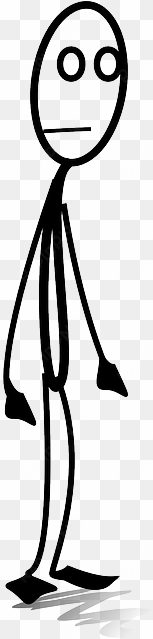 Stick Man, People, Standing, Pec, Stick, Stick Figure - Stick Man Cartoon Png transparent png image