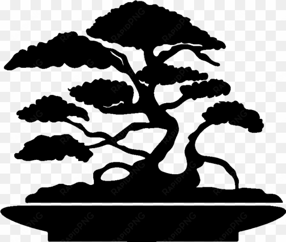 Sticker Bansai D Asie Du Sud Ambiance Sticker Kc 9359 - Bonsai Vector transparent png image