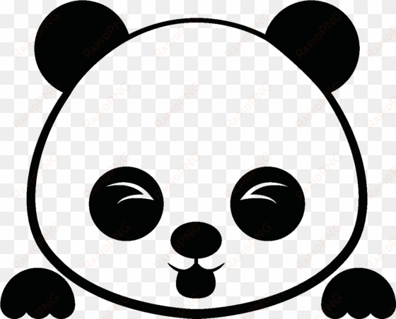 sticker interrupteur panda tirant la langue ambiance - stickers panda interrupteur