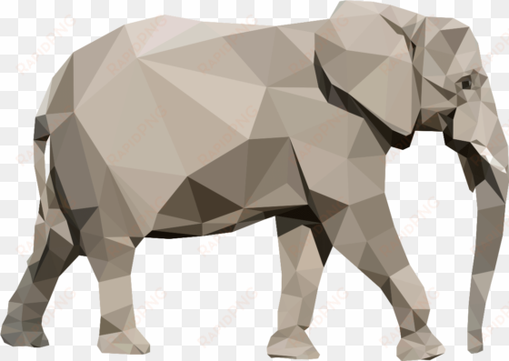 sticker origami elephant ambiance sticker col jer a016 - origami animau elephant