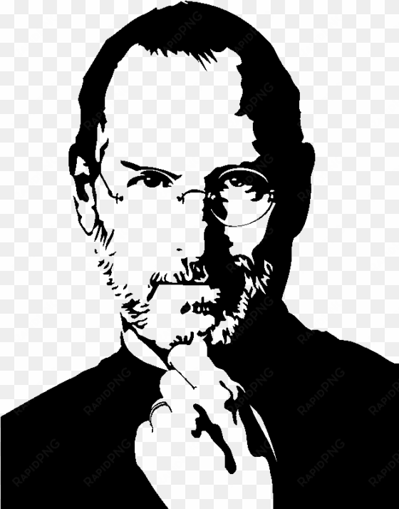 sticker portrait steve jobs ambiance sticker si 0607 - steve jobs