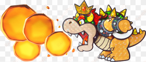 sticker star artwork including characters, enemies - paper mario sticker star bowser