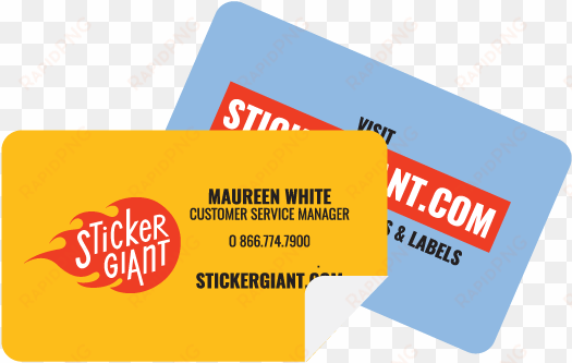 Stickergiant Business Card Stickers - Cool Business Card Stickers transparent png image
