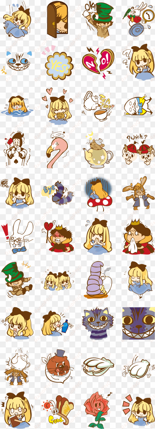 stickers alice au pays des merveilles - all south park characters pop