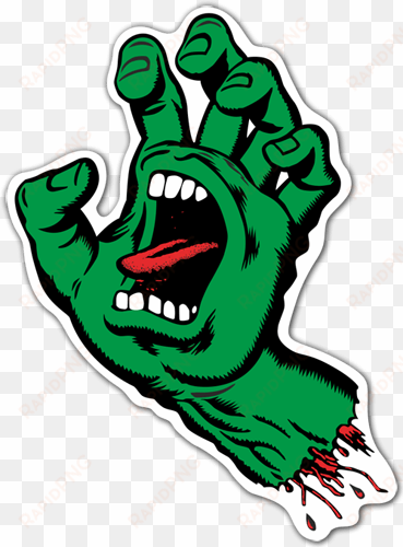 stickers skate png - santa cruz screaming hand