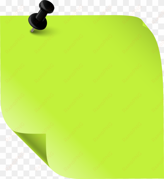 Sticky Note Green Png Clipart - Green Sticky Note Png transparent png image