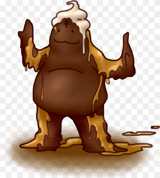 sticky toffee pudding golem - sticky toffee pudding cartoon