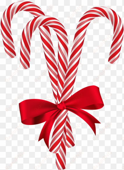 stock candy with red bow png clip art - candy canes png