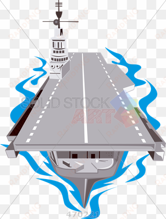 stock illustration of retro cartoon illustration of - world war two aircraft carrier retro greeting card