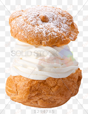 stock photo of brown cream puff pastry on transparent - cream puff png