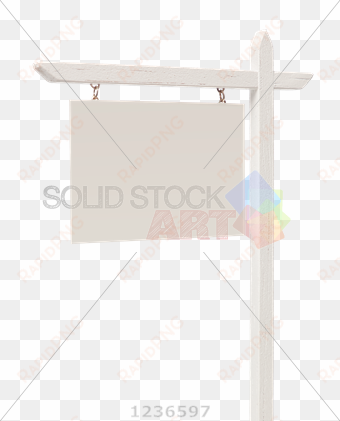 stock photo of vector blank hanging street sign on - number