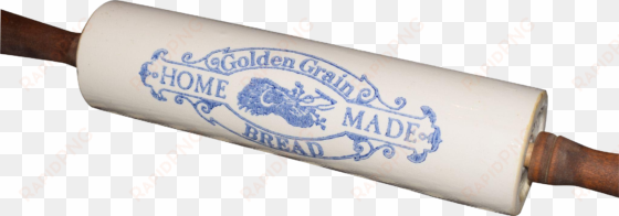 stoneware rolling pin, golden grain homemade bread, - rolling pin