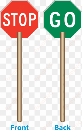 stop and go signs - stop go sign clipart