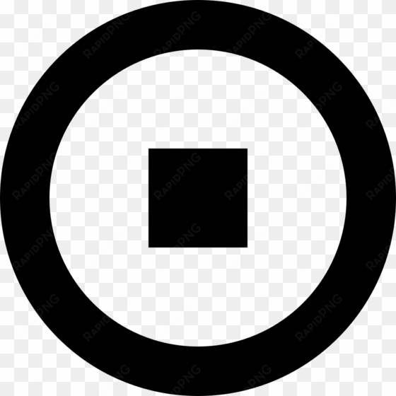 stop button of gross circular shape comments - stop button icon png