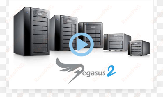 Storage Solutions For It, Cloud, Surveillance, And - Promise Technology Pegasus2 R8 32000gb Tower Black transparent png image