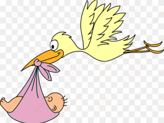 stork clipart dumbo - baby being born clipart