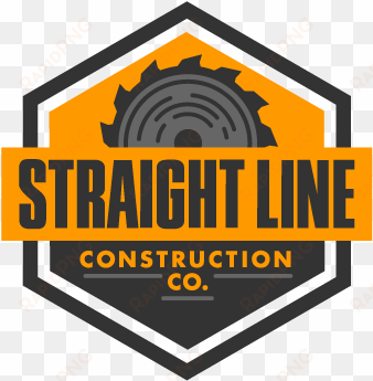 straight line construction company logo