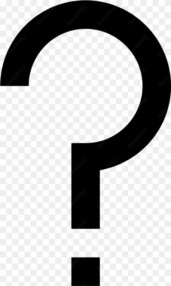 straight question mark png - question mark ios icon