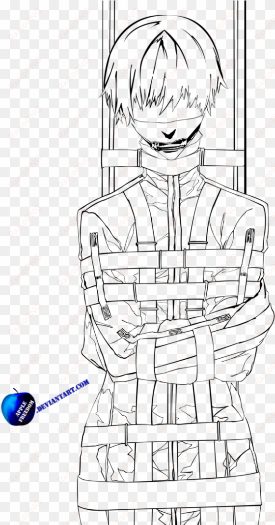 straitjacket drawing vector transparent download - straight jacket lineart