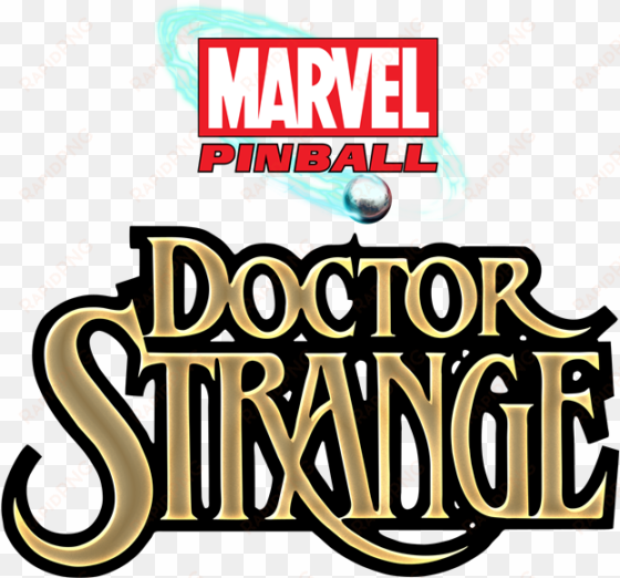 strange pinball table coming december - logo doctor strange