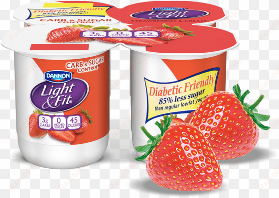 strawberries & cream carb & sugar control - light & fit carb & sugar control cultured dairy