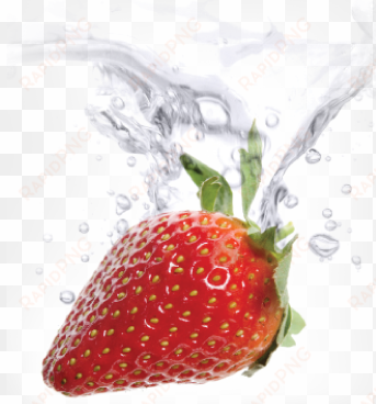 Strawberries Water Png Image Freeuse Download - Strawberry Juice Splash Png transparent png image