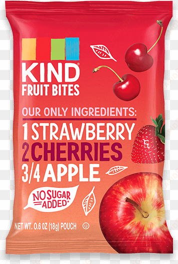 Strawberry Cherry Apple - Kind Fruit Bites transparent png image