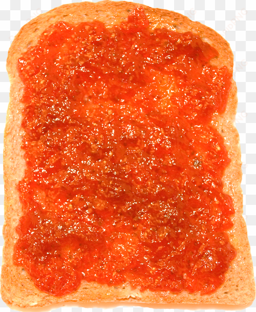 strawberry jam - jam on toast png