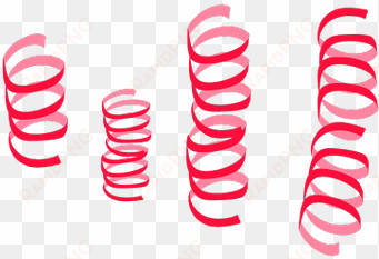 streamers red - blue streamers png