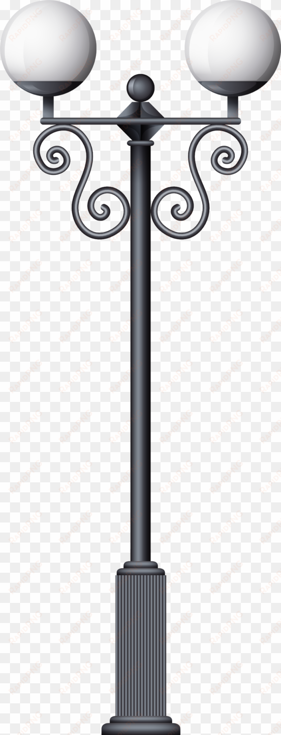 streetlight png clip art - lamp post white backgroud