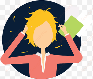 stress on professionals - work stress icon png