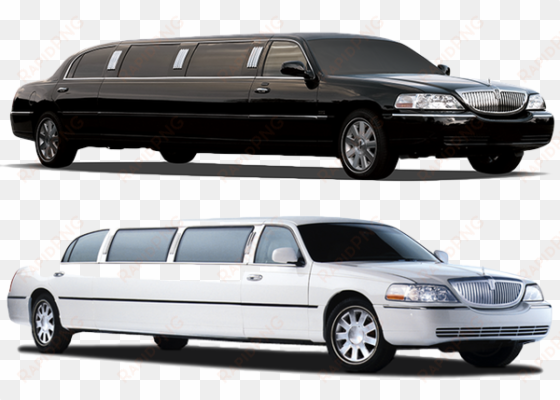 Stretch Limousines - Lincoln Town Car Luxury Limousine transparent png image