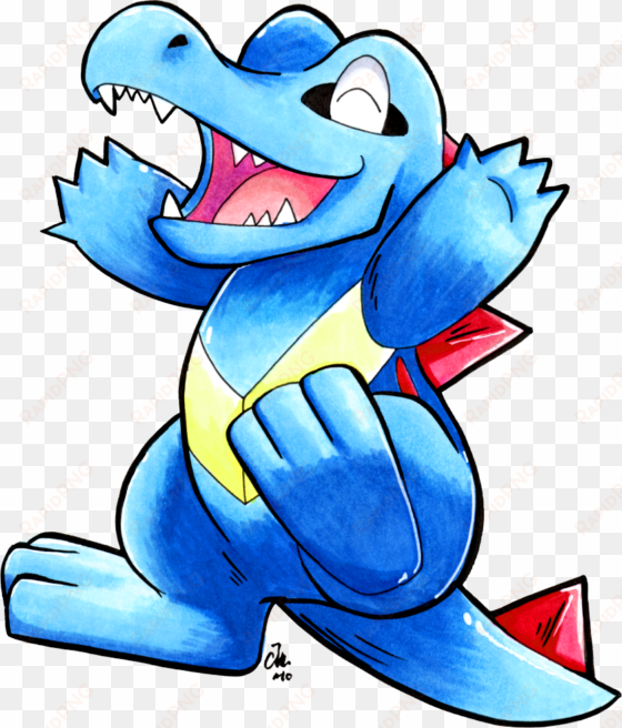 student totodile - cartoon