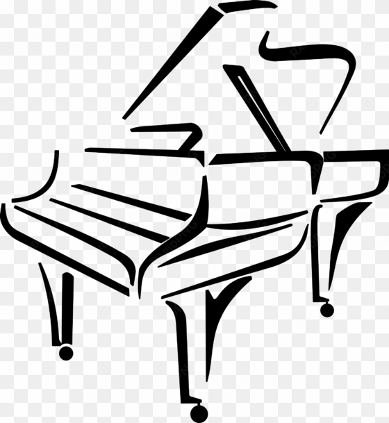 stylised piano by @cyberscooty, a stylised piano, on - piano clip art png