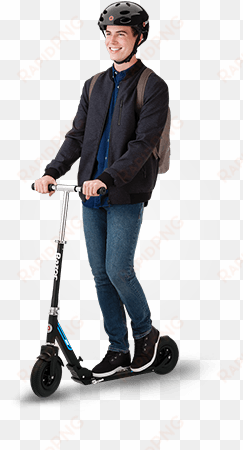 stylish commuter scooters for riders ages 8 - razor a5 air commuter scooter - black