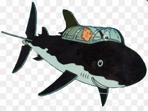 submarine - tintin shark submarine