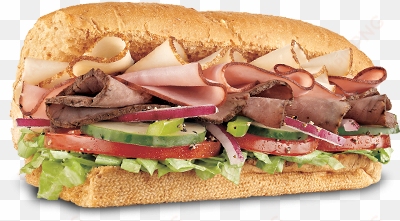 subway club sandwich tender turkey breast, lean roast - subway club sandwich