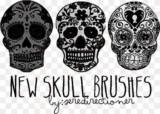 sugar skull tattoo flash