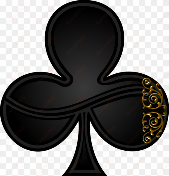 suit ace of spades playing card - club clipart