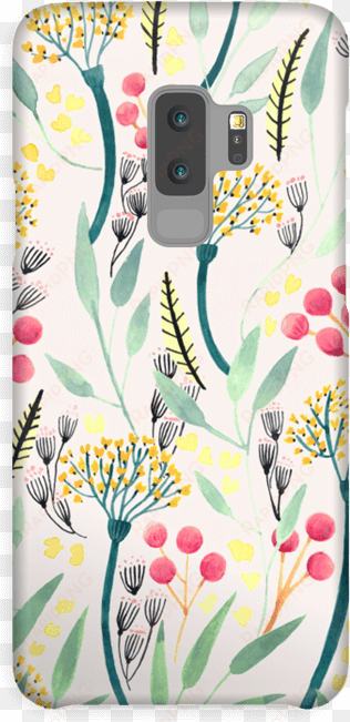 summer floral pattern case galaxy s9 plus - mobile phone case